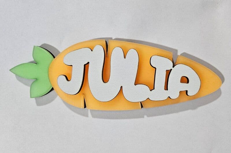 Carrot Name Tag Preview