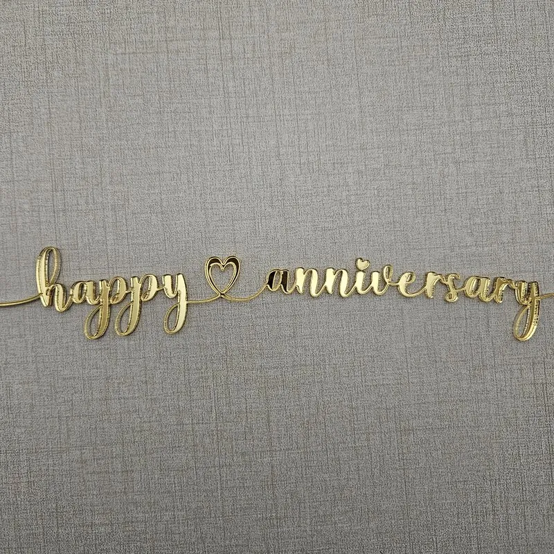 Connected text with flowers and tails