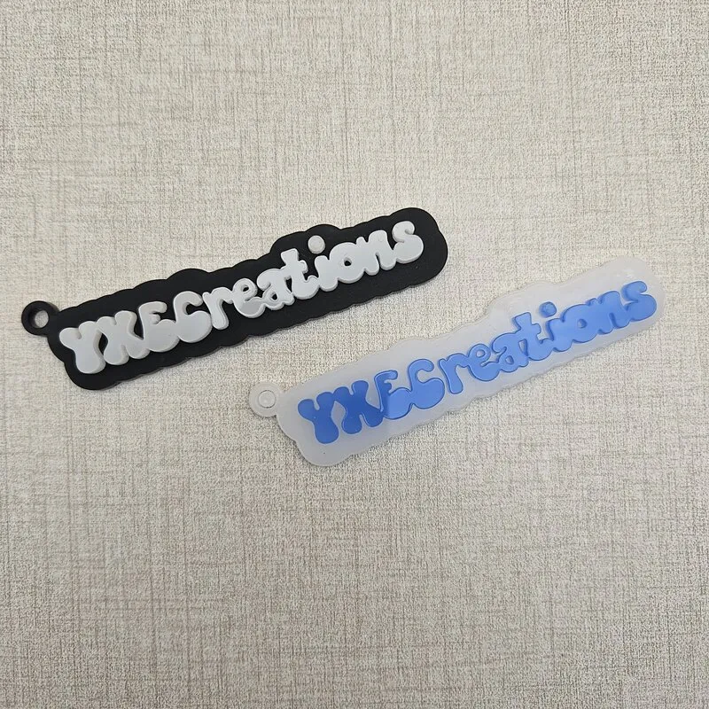 Two-layer keychain made with mylasertools.com