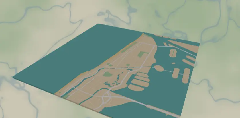 Beach Town Map Generator example