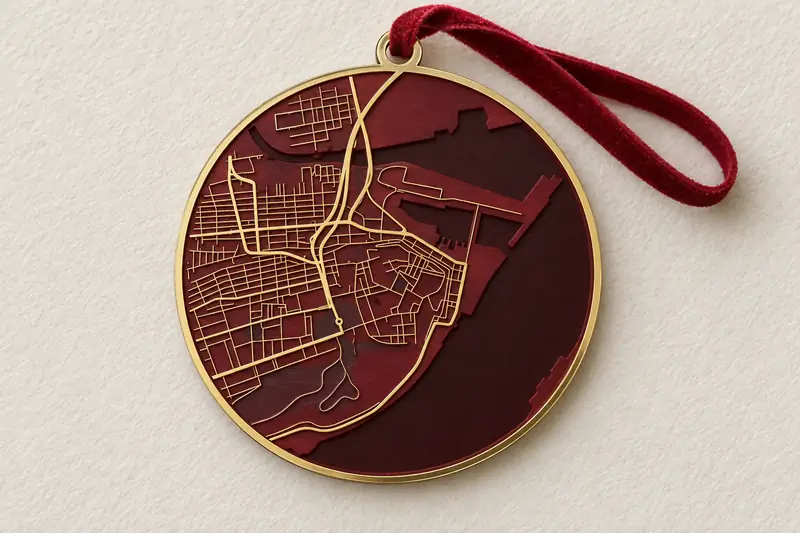 Christmas Ornament Map