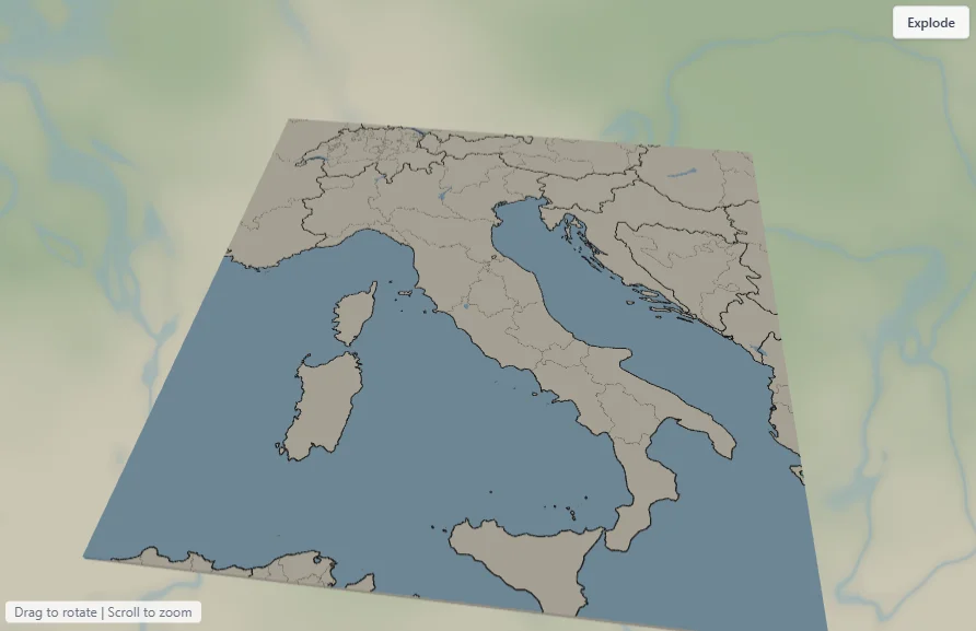 Country Borders Map