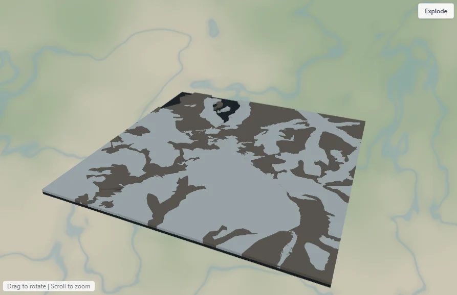 Glacier Map Generator example