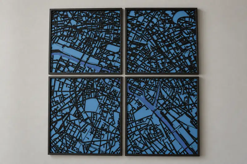 Laser Cut Framed Tiles