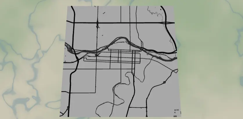 Leatherette Luggage Tag Map Generator example