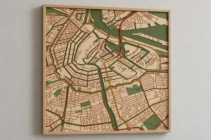 Retro 70s Map