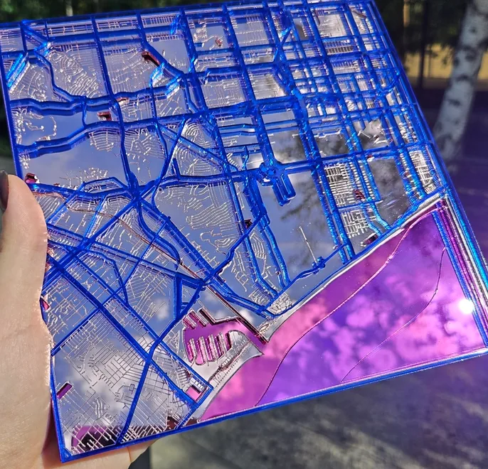 Synthwave Sunset Map
