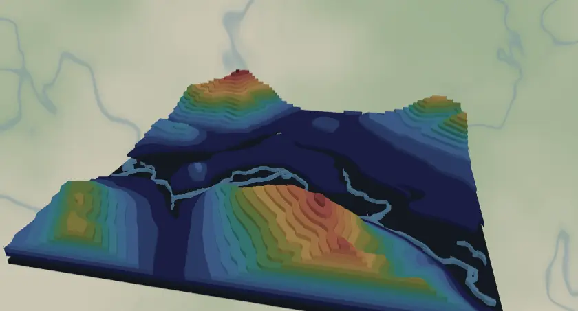 Topography Map Generator example