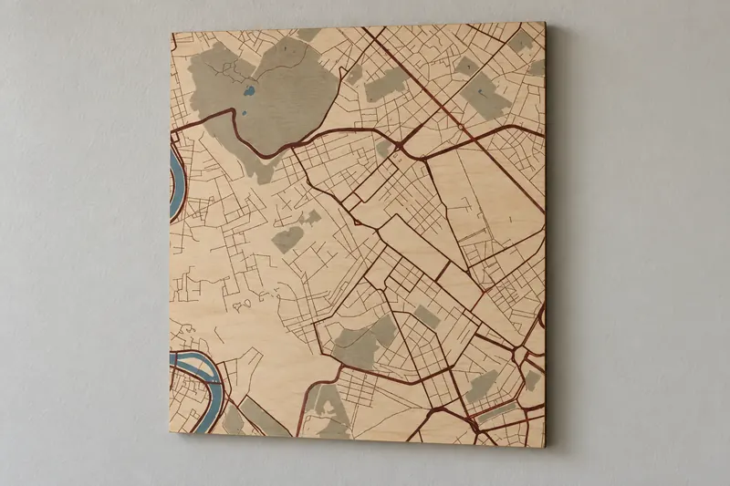 Vintage Parchment Map