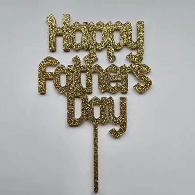 Multi-Line Cake Topper example