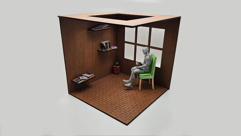 Coffee Shop Diorama Generator example