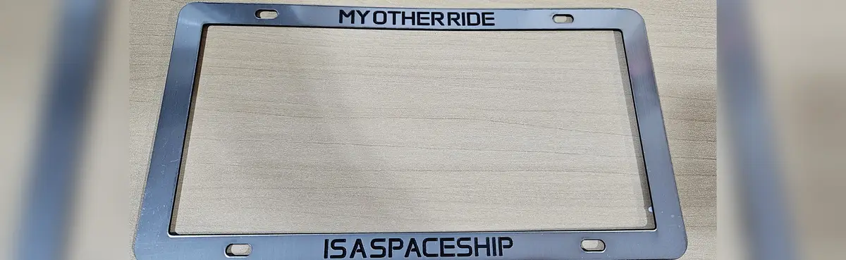 License Plate Holder Generator example