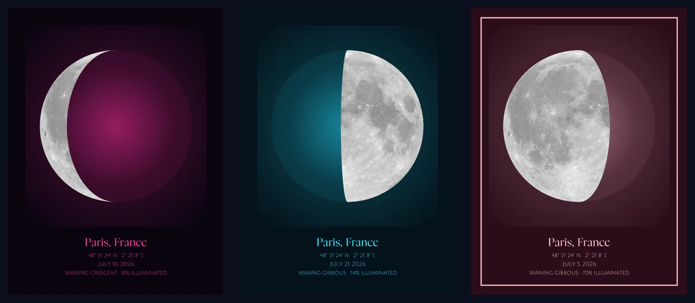 Moon Phase Generator example