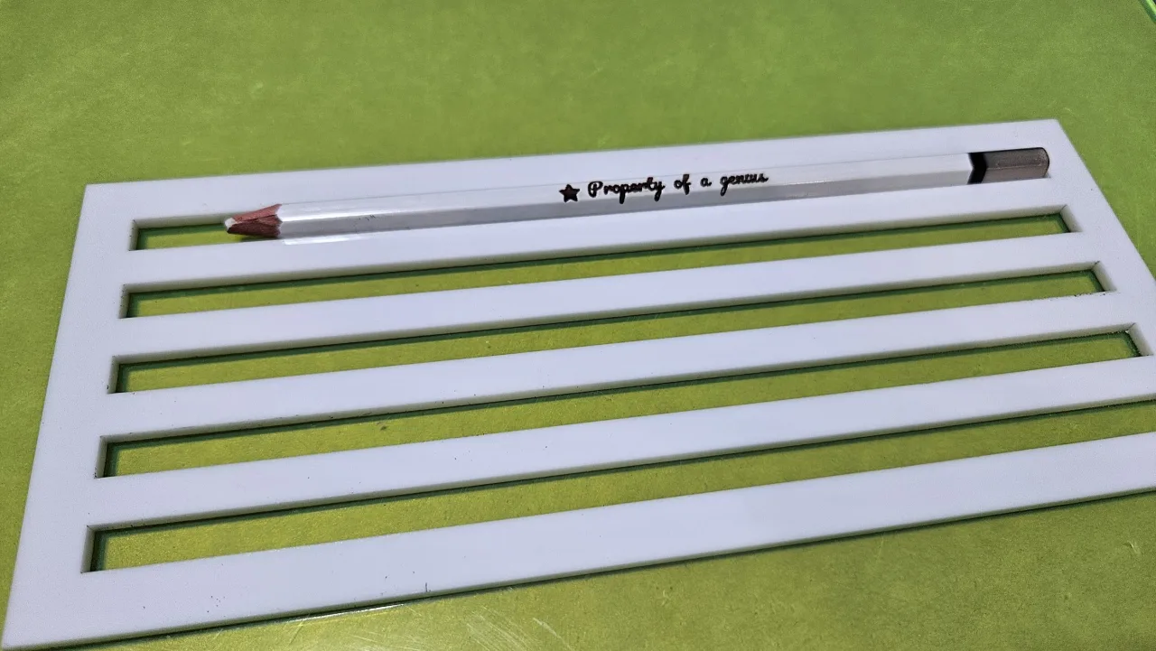 Pencil Engraving Jig example